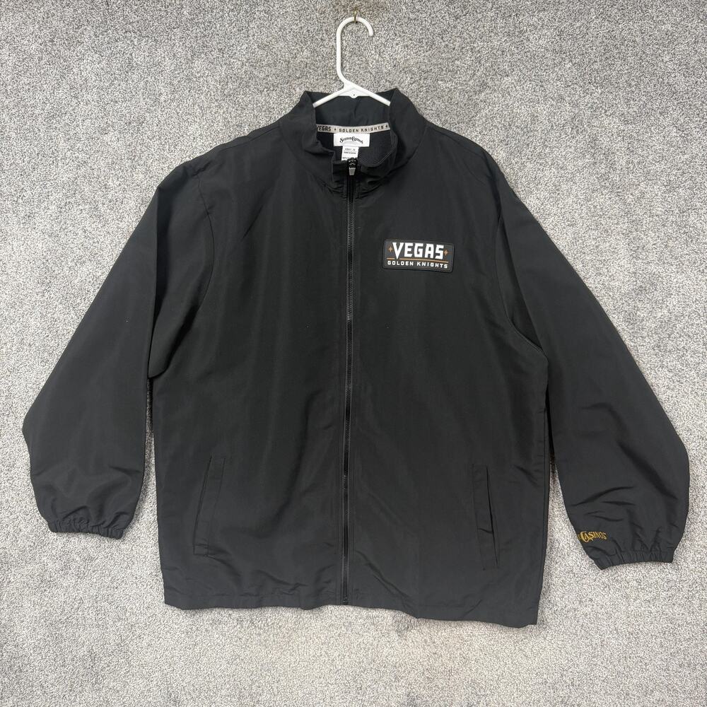 Vegas Golden Knights Jacket Mens XL Black NHL Hockey Station Casinos Full Zip